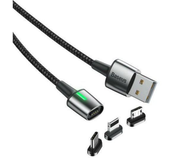 Baseus Kabel magnetyczny USB - microUSB/USB-C/Lightning Baseus Zinc - 1379606 - zdjęcie 2